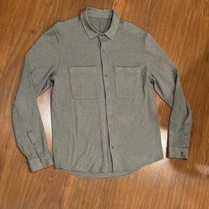lululemon athletica Men's Heather Grey Performance Jacket Shirt